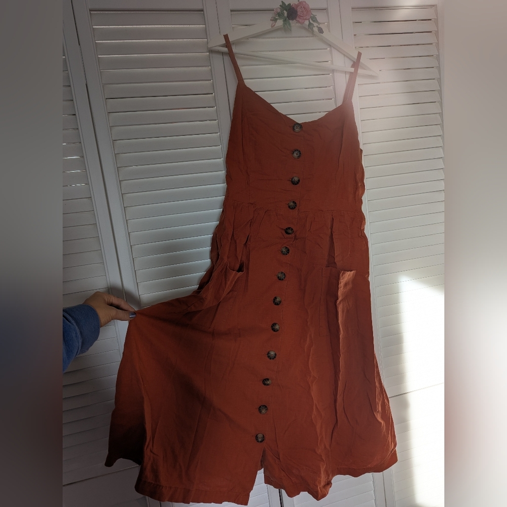 Orange Canvas Dress